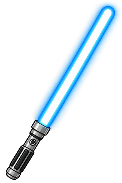 Sable de luz azul